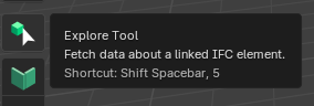 Explore tool icon in the Bonsai toolbar