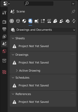 property editor drawings and documents sub-tab