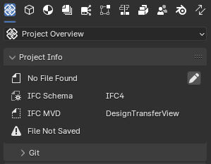 Project Info in Unsaved Mode
